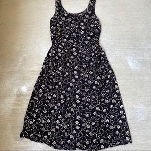 vintage jennifer moore black & white dress pockets